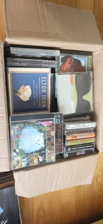 Mystery box of Cds & Tapes