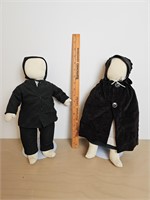 vintage omish faceless dolls