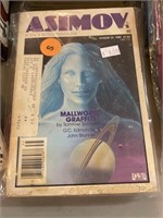 4 Isaac Asimov science fiction magazines 1981