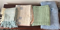 Vintage Baby Blanket Quilt Lot