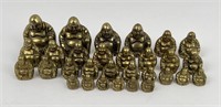 Group of Chinese Bronze Buddha Opium Weights