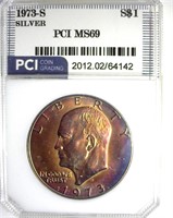 1973-S Silver Ike MS69 LISTS $11000