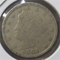 1901 Liberty Head V nickel
