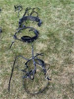 BIOTHANE HARNESS #1 BRIDLE BLINDERS DRIVE REINS