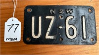 Early NSW bike plate