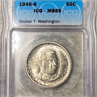1946-S Booker T. Half Dollar ICG - MS65