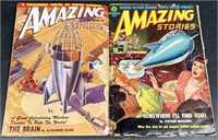 Amazing Stories - Oct 1948 & Dec 1951 Pulp Fiction