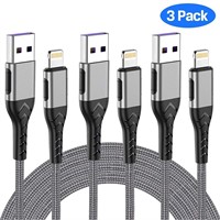 NEW 3PK 10FT Fast iPhone Charger Cables