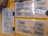 Various fishing lures, and other fishing items