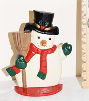 CAST IRON SNOWMAN DOOR STOP