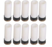 10 pcs.  Pool cue replacement ends.  10mm