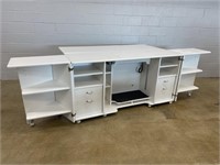 Large Rolling Crafting/ Sewing Cabinet