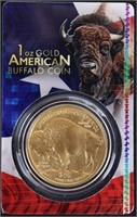 1OZ FINE GOLD AMERICAN BUFFALO 99.99% GOLD BULLION