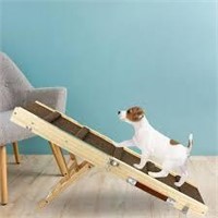 Adjustable Wooden Folding Pet Ramp  Size: