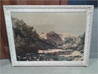 Vtg. Mountain/River Picture