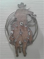 19" Cowboy Clock