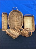 Wicker Serving Trays & Baskets  For Your Patio