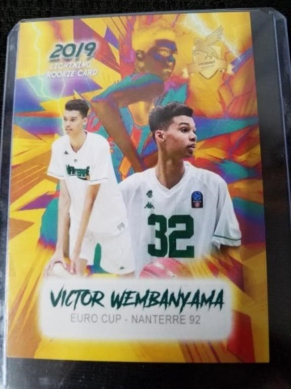 Victor Wembanyama 2019 lightning rookie card