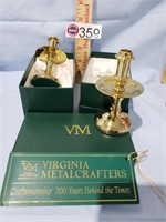 (2) VIRGINIA METALCRAFTEERS CANDLESTICKS W/BOXES