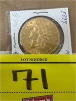 1899 LIBERTY 20 DOLLAR GOLD PIECE