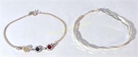 (2) Sterling Silver Bracelets