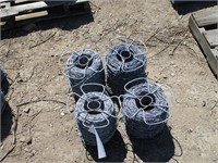 (4) Rolls Barbed Wire w/Factory Ends