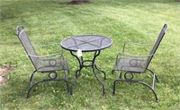 Cast Iron Patio Set w/ Two Chairs