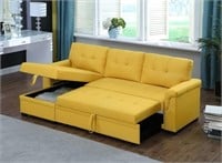 RITSU L-Shape Reversible Linen Fabric Sofa