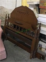 Beautiful antique acorn full-size bed with the
