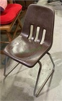 Vintage child’s class room chair.    1857