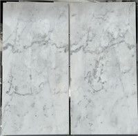 2 CARRARA HONED MARBLE TILE (2 PACK) RETAIL $21