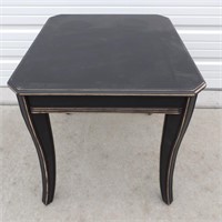 Black Painted Wood Table