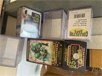 Collector, safes, and top loading sleeves with