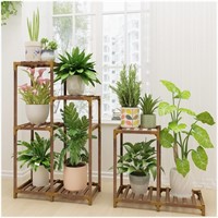 HOMKIRT Plant Stand Indoor Outdoor  Plant Shelf