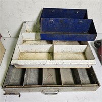 Assorted Metal Tool Trays