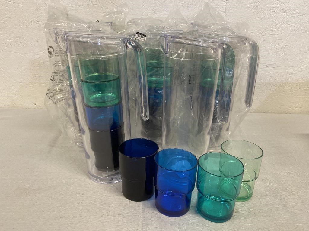 Plastic Pitcher & Tumbler Set