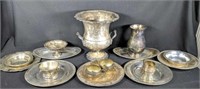 16 Pieces Of Silver Plate Serving Pieces