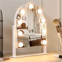 Vanity Mirror w/ 9 LED Lights  360 Rotation