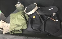Navy Uniform, Water Bottle & Duffle Bag.