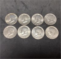 1971,72,73,74 Kennedy Half Dollars