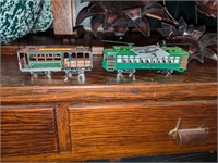 Train and cable car models