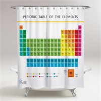 Periodic Table of Elements Shower Curtain 70x70