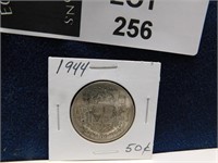 CANADA 1944 50 CENTS HALF DOLLAR SILVER COIN