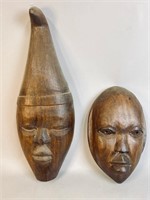 TWO EARLY AFRICAN MASKS