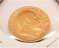1907 G.B. Half Sovereign Gold