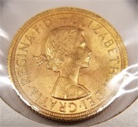 1958 G.B. One Sovereign Gold
