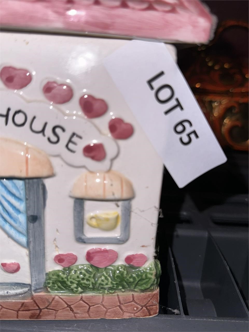 Houses and bell cookie jars