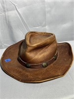 Leather Cowboy Hat-Henschel Hat Co XL