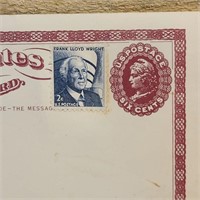 Postal PC Ephemera, WW II Era, Air Mail, Stamps