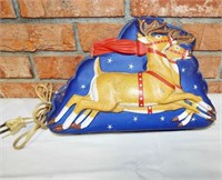 LA Goldman Mfg Co Jr. Santa and Reindeer 3D